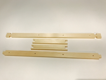 Rähmchen in Teilen Zander Flachzarge 159 mm gerade Seiten